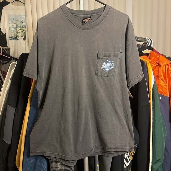 Vintage Harley Davidson Raleigh, N.C. Short Sleeve Pocket T Shirt - Picture 1 of 6